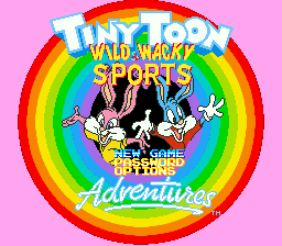 Tiny Toon Adventures - Wild & Wacky Sports (Europe) (Beta) Title Screen